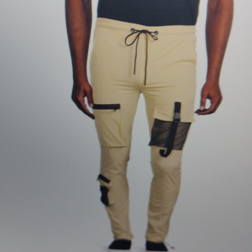 Nylon Cargo Tech Pants- American Stich - Picture 1 of 4